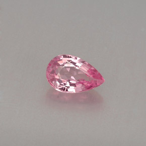 Zaffiro naturale rosa da 0,53 ct, taglio a pera, VVS