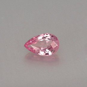 Zaffiro naturale rosa da 0,53 ct, taglio a pera, VVS