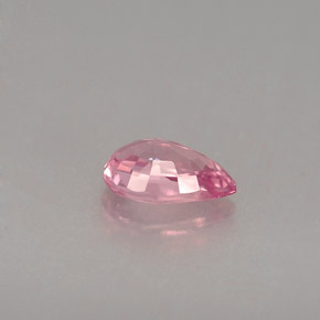 Zaffiro naturale rosa da 0,53 ct, taglio a pera, VVS