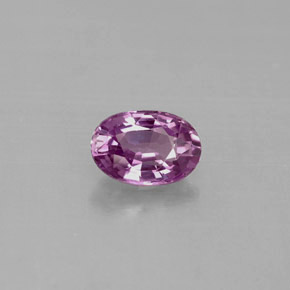 Zaffiro naturale viola da 0,63 ct, taglio ovale, VVS-VS