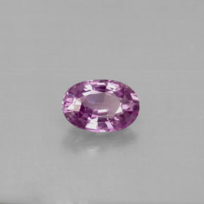 Zaffiro naturale viola da 0,63 ct, taglio ovale, VVS-VS