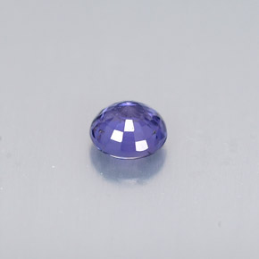 Zaffiro naturale blu da 0,43 ct, taglio rotondo, VS