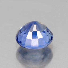 Zaffiro naturale blu da 1,22 ct, taglio rotondo, VVS-VS