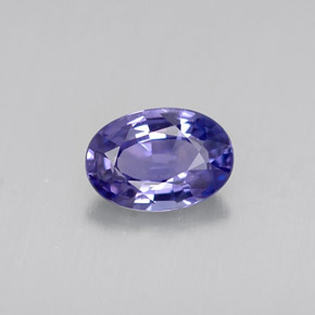 Zaffiro naturale viola da 0,53 ct, taglio ovale, VS