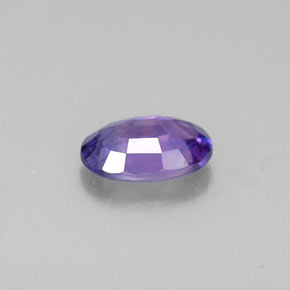 Zaffiro naturale viola da 0,48 ct, taglio ovale, VS