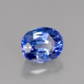 Zaffiro naturale blu da 1,16 ct, taglio ovale, VVS