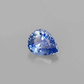 Zaffiro naturale blu da 0,93 ct, taglio a pera, VVS-VS