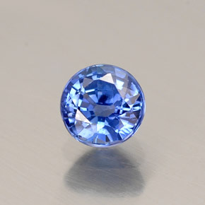 Zaffiro naturale blu da 0,54 ct, taglio rotondo, VS