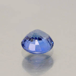 Zaffiro naturale blu da 0,54 ct, taglio rotondo, VS