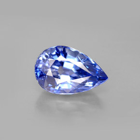 Zaffiro naturale blu da 3,60 ct, taglio a pera, VVS-VS