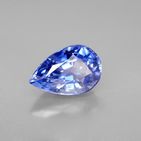Zaffiro naturale blu da 3,60 ct, taglio a pera, VVS-VS