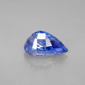 Zaffiro naturale blu da 3,60 ct, taglio a pera, VVS-VS