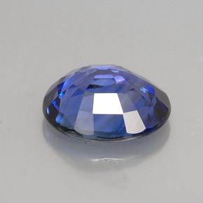 Zaffiro naturale blu da 2,79 ct, taglio ovale, IF