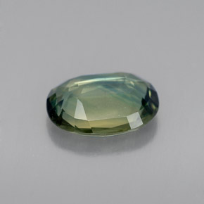 Zaffiro naturale verde da 1,69 ct, taglio ovale, VVS