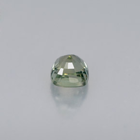 Zaffiro naturale verde da 0,64 ct, taglio a cuscino, VVS