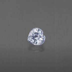 Zaffiro naturale blu da 0,32 ct, a forma di cuore, VS-SI