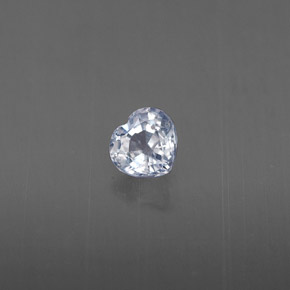 Zaffiro naturale blu da 0,32 ct, a forma di cuore, VS-SI