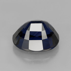 Zaffiro naturale blu da 5,09 ct, taglio ovale, IF