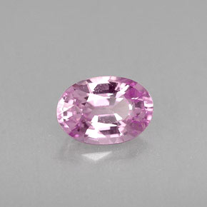 Zaffiro naturale rosa da 0,60 ct, taglio ovale, VVS-VS