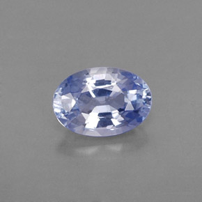 Zaffiro naturale blu da 0,59 ct, taglio ovale, VS