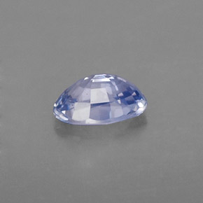 Zaffiro naturale blu da 0,59 ct, taglio ovale, VS