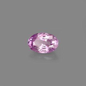 Zaffiro naturale viola da 0,61 ct, taglio ovale, VVS-VS