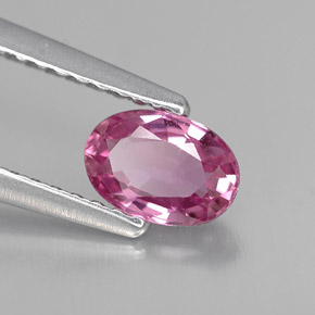 Zaffiro naturale rosa da 0,68 ct, taglio ovale, VVS-VS