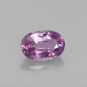 Zaffiro naturale viola da 0,63 ct, taglio ovale, VS