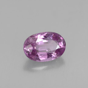 Zaffiro naturale viola da 0,63 ct, taglio ovale, VS