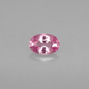 Zaffiro naturale rosa da 0,60 ct, taglio ovale, VVS