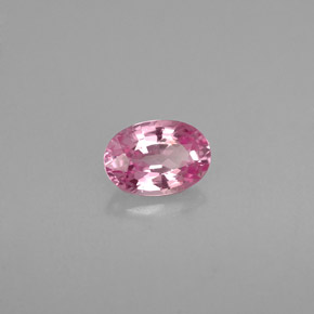 Zaffiro naturale rosa da 0,60 ct, taglio ovale, VVS