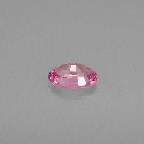 Zaffiro naturale rosa da 0,60 ct, taglio ovale, VVS