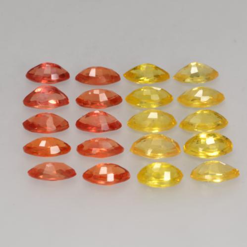 Zaffiro naturale multicolore da 2,59 ct, marchesa, VVS-VS