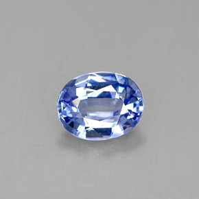 Zaffiro naturale blu da 0,88 ct, taglio ovale, VVS