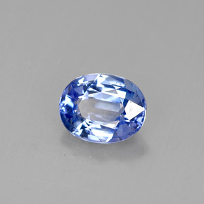 Zaffiro naturale blu da 0,88 ct, taglio ovale, VVS
