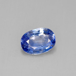 Zaffiro naturale blu da 0,82 ct, taglio ovale, VVS-VS