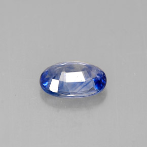 Zaffiro naturale blu da 0,82 ct, taglio ovale, VVS-VS