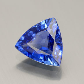 Zaffiro naturale blu da 1,85 ct, trillion, VS