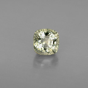 Zaffiro naturale verde da 0,58 ct, taglio a cuscino, VVS