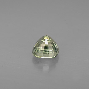 Zaffiro naturale verde da 0,58 ct, taglio a cuscino, VVS