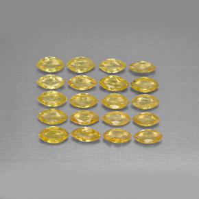Zaffiro naturale giallo da 1,92 ct, marchesa, VVS-VS