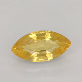 Zaffiro naturale giallo da 1,01 ct, marchesa, VS