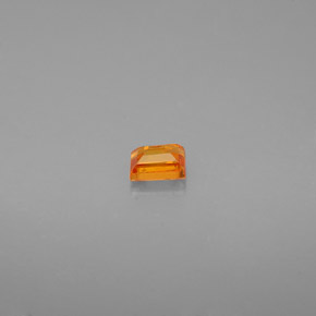 Zaffiro naturale arancione da 0,25 ct, baguette, VS