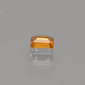 Zaffiro naturale arancione da 0,24 ct, baguette, VVS
