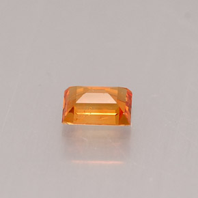 Zaffiro naturale arancione da 0,27 ct, baguette, VS-SI