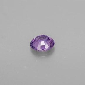 Zaffiro naturale viola da 0,47 ct, taglio rotondo, VVS-VS