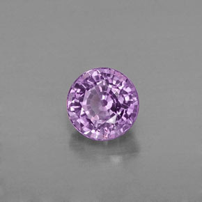 Zaffiro naturale rosa da 0,48 ct, taglio rotondo, VVS-VS