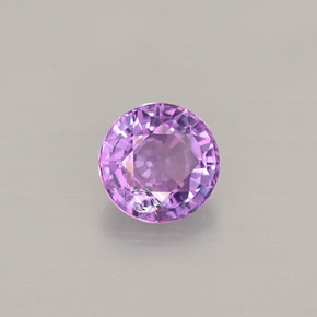 Zaffiro naturale viola da 0,52 ct, taglio rotondo, VVS-VS
