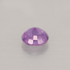 Zaffiro naturale viola da 0,52 ct, taglio rotondo, VVS-VS