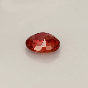 Zaffiro naturale arancione da 0,64 ct, taglio ovale, VVS-VS